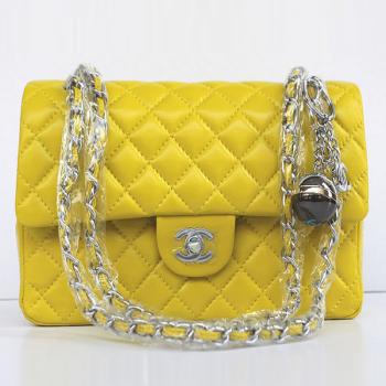 Replica Chanel  Flap bags 01112A Lambskin Cross Body Bag Ladies