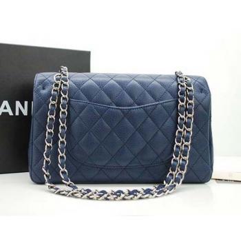 Chanel A1112 Blue Lambskin Ladies Handbags