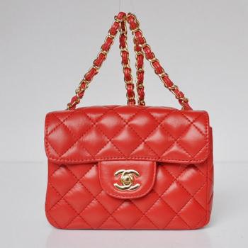 Chanel  Flap bags 1115 Red Small Ladies