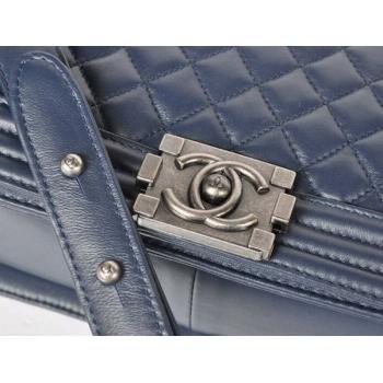 Chanel Boy Chanel bags 67086 Blue Lambskin 2way