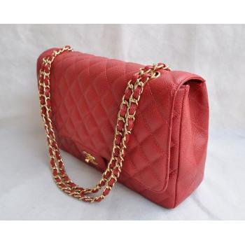 Chanel  Flap bags 28601 Red Cow Leather HandBags Replica