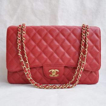 Chanel  Flap bags 28601 Red Cow Leather HandBags Replica