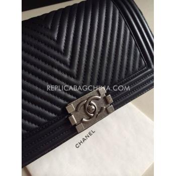 Chanel 2way Le Boy Calfskin Black