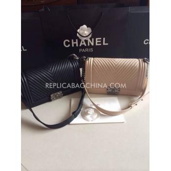 Chanel 2way Le Boy Calfskin Black