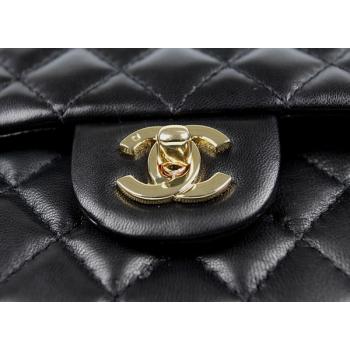 Chanel 01112 Black Lambskin Ladies Bag