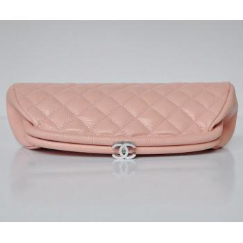 Chanel Clutches 32342 Pink Cow Leather Small Bag HM03368