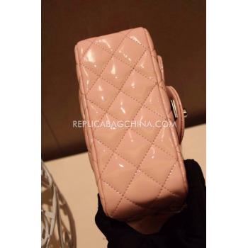 Chanel Handbag Mini Pink  Flap Patent Leather