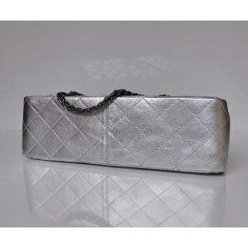 Chanel 2.55 Reissue Flap 28668 Silver Lambskin Medium HM03516