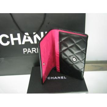 Chanel Wallet 26722 Black Card Bags Unisex Replica