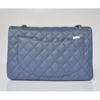 Chanel  Flap bags 47600 Blue Cow Leather Medium Bag