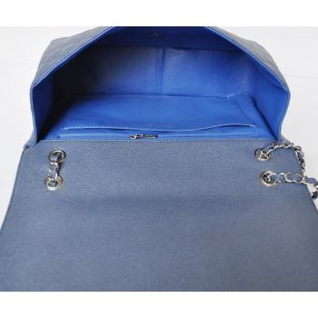 Chanel  Flap bags 47600 Blue Cow Leather Medium Bag