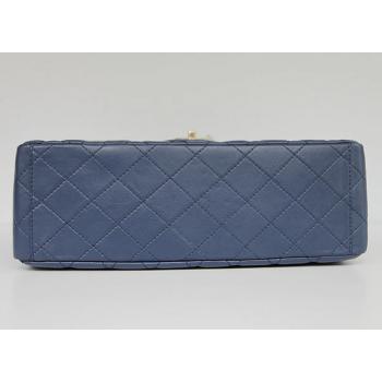 Chanel  Flap bags 1116 Blue Lambskin Medium