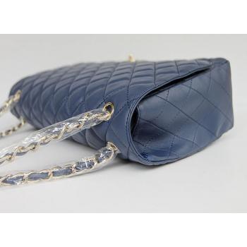 Chanel  Flap bags 1116 Blue Lambskin Medium