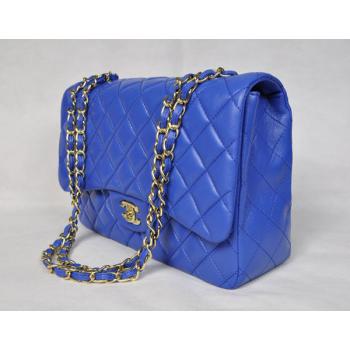 Cheap Chanel  Flap bags 28600 Blue Medium Ladies Bag