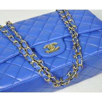 Cheap Chanel  Flap bags 28600 Blue Medium Ladies Bag