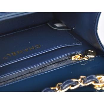 Cheap Chanel  Flap bags 1118 Blue Small Ladies Handbags Replica