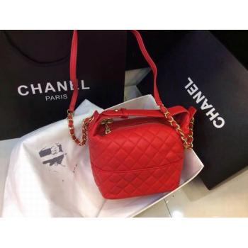 Cheap Chanel Chain Red 2way Lambskin Handbag