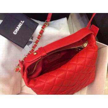 Cheap Chanel Chain Red 2way Lambskin Handbag