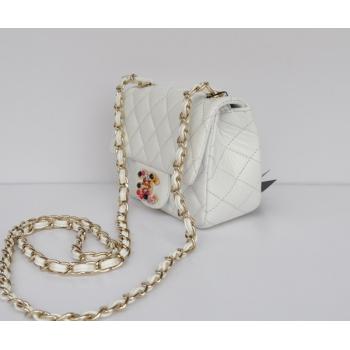 Chanel  Flap bags 51725 White Lambskin Ladies Bag