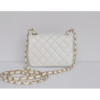 Chanel  Flap bags 51725 White Lambskin Ladies Bag