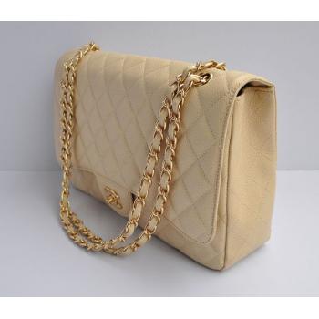 Replica Chanel  Flap bags 28601 Apricot Cow Leather HandBags