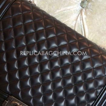 Chanel Lambskin Handbag  Black Le Boy