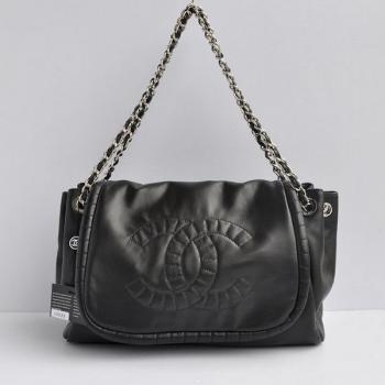 Chanel  bags 48628 Black Lambskin Cross Body Bag