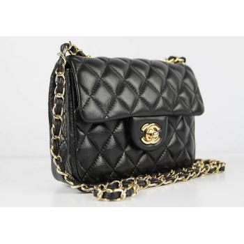 Chanel  Flap bags 1115 Black Lambskin Small Handbag