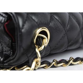 Chanel  Flap bags 1115 Black Lambskin Small Handbag