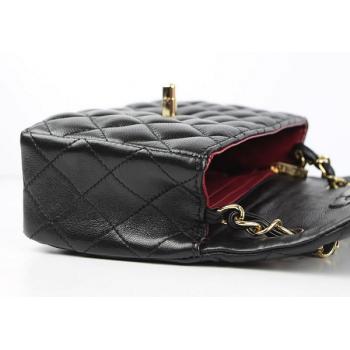 Chanel  Flap bags 1115 Black Lambskin Small Handbag