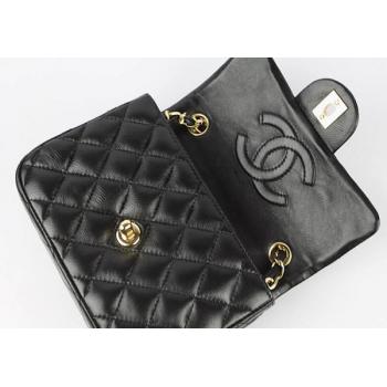 Chanel  Flap bags 1115 Black Lambskin Small Handbag