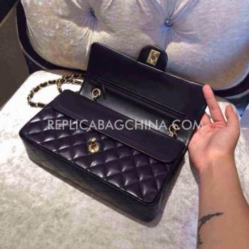 Cheap Chanel  Flap Lambskin Black Shoulder Bag