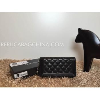 Chanel New Arrival Black Wallet Purse Leather