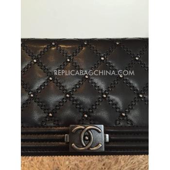 Chanel New Arrival Black Wallet Purse Leather