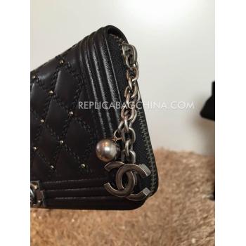 Chanel New Arrival Black Wallet Purse Leather