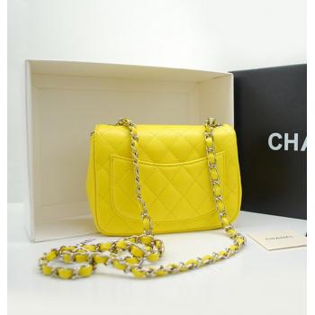 Chanel 36077 Yellow Lambskin 2way