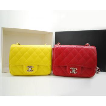 Chanel 36077 Yellow Lambskin 2way