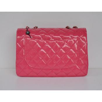 Chanel  Flap bags 28600 Pink Enamel Cross Body Bag