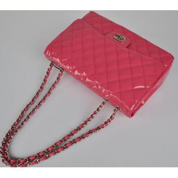 Chanel  Flap bags 28600 Pink Enamel Cross Body Bag