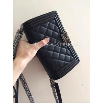 Replica Chanel 2way Calfskin Black Handbag