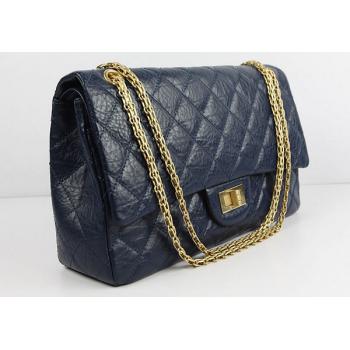 Chanel 48102 Blue Lambskin Medium HM04244