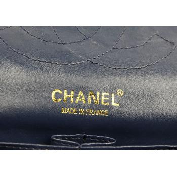 Chanel 48102 Blue Lambskin Medium HM04244