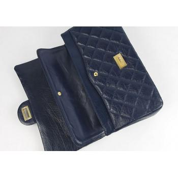 Chanel 48102 Blue Lambskin Medium HM04244