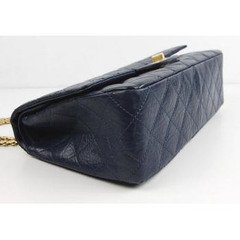 Chanel 48102 Blue Lambskin Medium HM04244