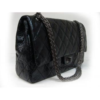 Replica Chanel 2.55 Reissue Flap 35490 Black Crocodile Small Bag