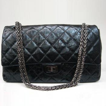 Replica Chanel 2.55 Reissue Flap 35490 Black Crocodile Small Bag