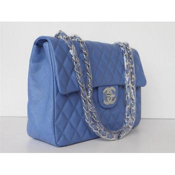 Chanel  Flap bags 1114 Blue Medium Ladies Handbags