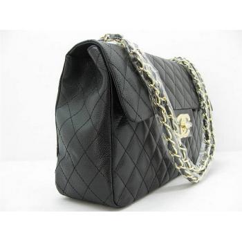 Chanel  Flap bags 1114 Black Medium HandBags