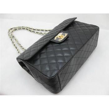 Chanel  Flap bags 1114 Black Medium HandBags