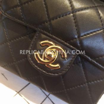 Chanel Handbag Black Lambskin